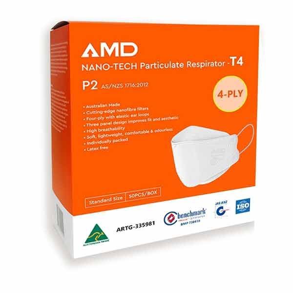 Nano-Tech Particulate Respirator T4 Earloop Box 50